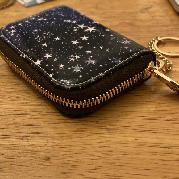 Accordion wallet, stars, space, cosmic, zippered. - Picture 4 of 7